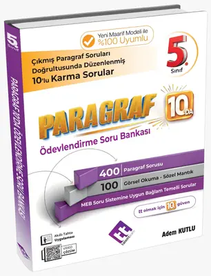 Paragraf 10'da Ödevlendirme Soru Bankası – 5. Sınıf kapağı